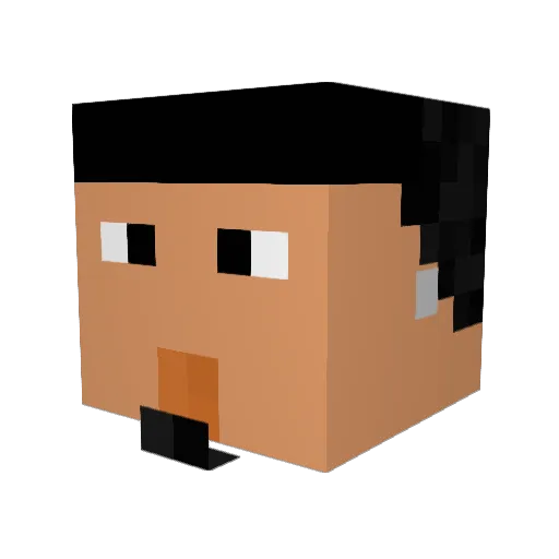sempleewe Minecraft avatar head, 3D render