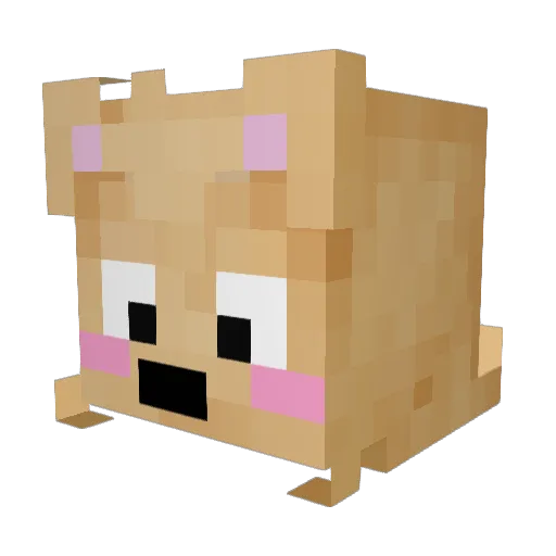 sempur Minecraft avatar head, 3D render