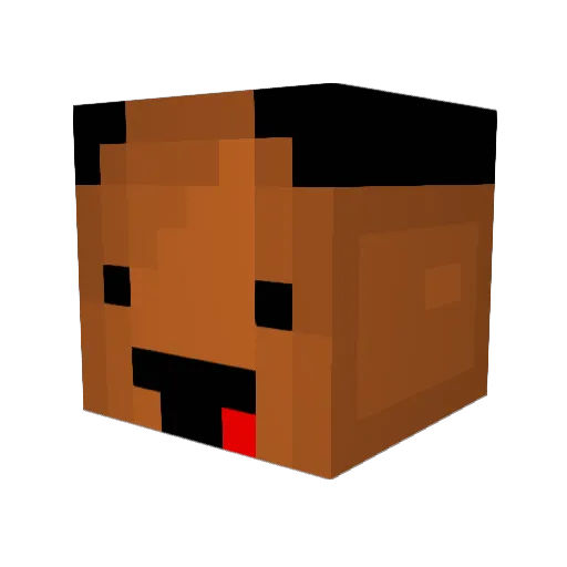 semticc Minecraft avatar head, 3D render