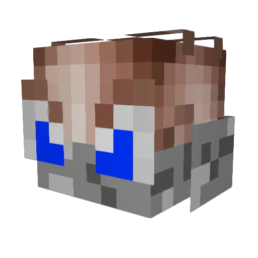 semvermeulen Minecraft avatar head, 3D render