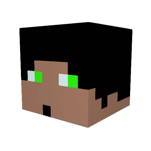 semya_the_human Minecraft avatar head, 3D render