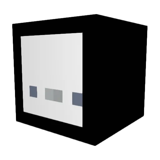 sen7_ Minecraft avatar head, 3D render