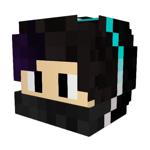 sen950108 Minecraft avatar head, 3D render