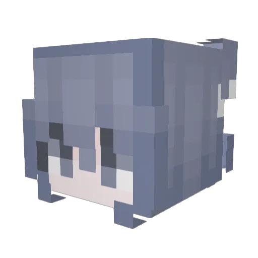 sen_mincraft Minecraft avatar head, 3D render