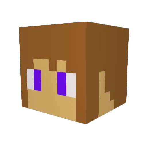 sena1922 Minecraft avatar head, 3D render