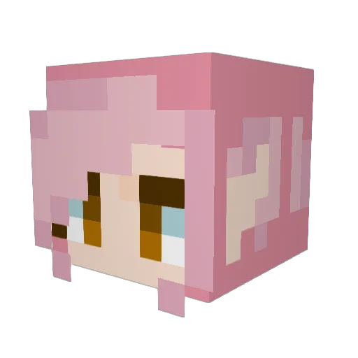 sena_0126 Minecraft avatar head, 3D render