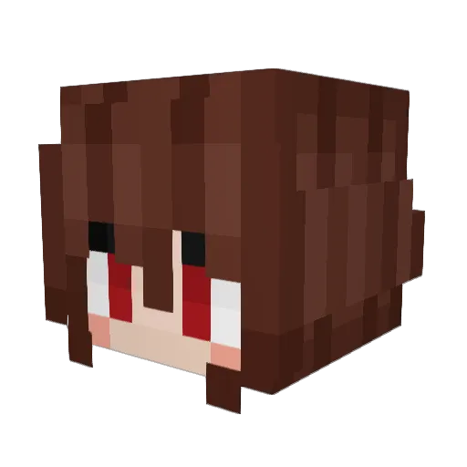 senasoh Minecraft avatar head, 3D render