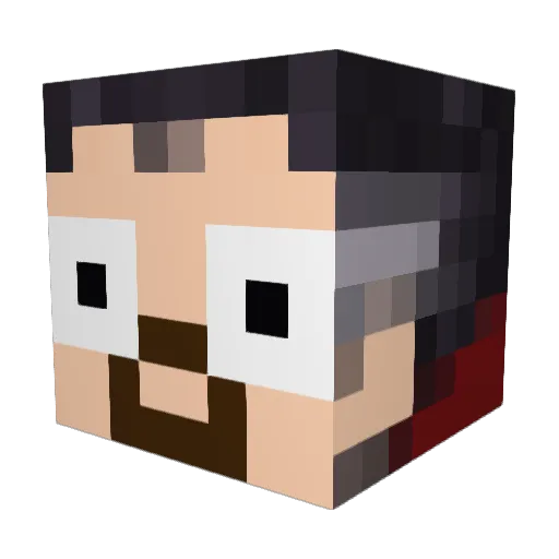 senchacha Minecraft avatar head, 3D render
