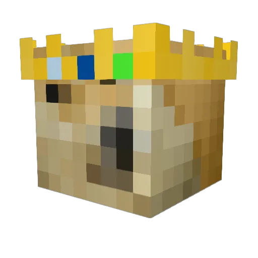 sendmedogpics Minecraft avatar head, 3D render