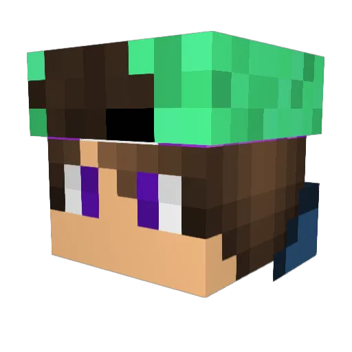 seneca__ Minecraft avatar head, 3D render
