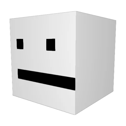 senetyxv Minecraft avatar head, 3D render