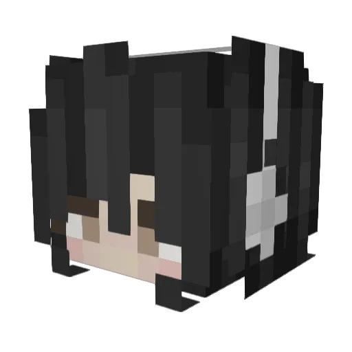 seninism Minecraft avatar head, 3D render