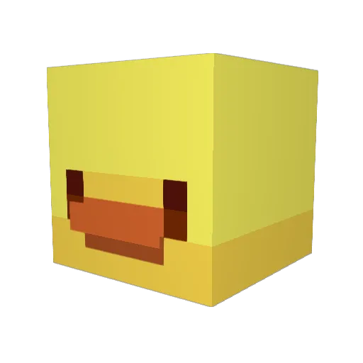 senior_rat Minecraft avatar head, 3D render