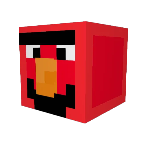seniornoodleman Minecraft avatar head, 3D render
