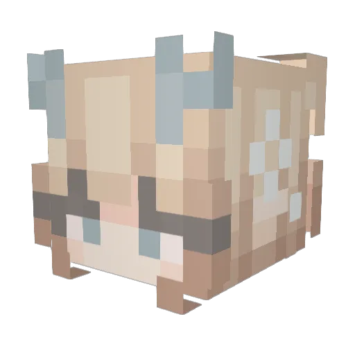 senit0405 Minecraft avatar head, 3D render