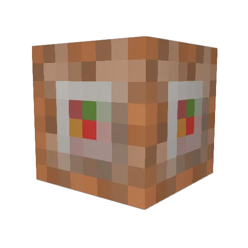 senjido Minecraft avatar head, 3D render
