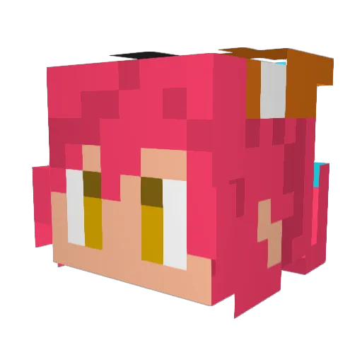 senka126 Minecraft avatar head, 3D render