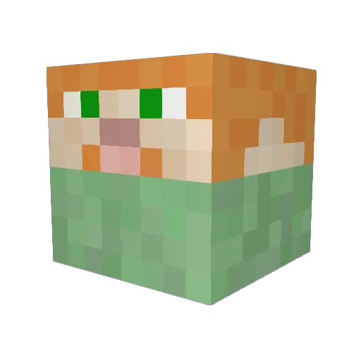 senkalox Minecraft avatar head, 3D render