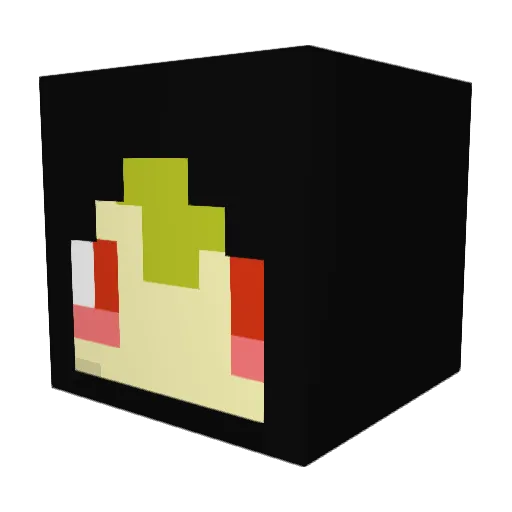 senkou_01 Minecraft avatar head, 3D render