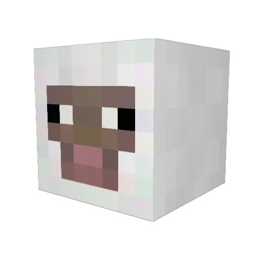 senninsama Minecraft avatar head, 3D render