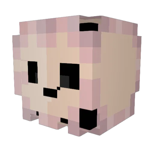 senpai3501 Minecraft avatar head, 3D render