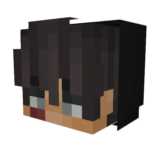 senqroxx Minecraft avatar head, 3D render