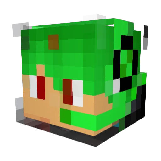 senryckey_tw Minecraft avatar head, 3D render