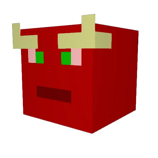 sensei987 Minecraft avatar head, 3D render