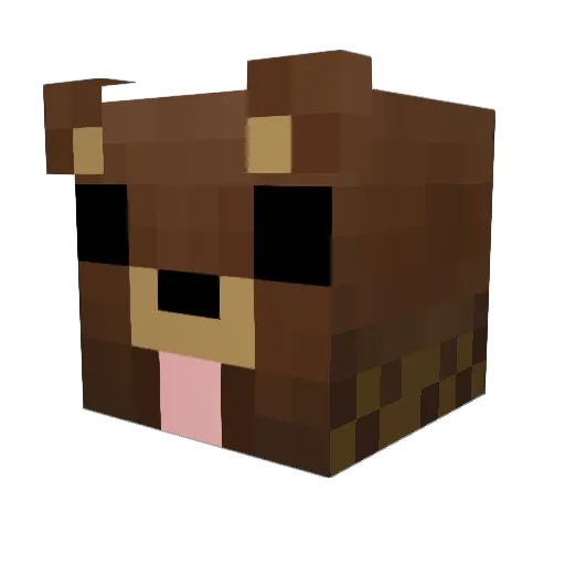 senseiBeastybird Minecraft avatar head, 3D render