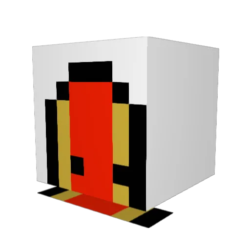sensei_Bobo Minecraft avatar head, 3D render