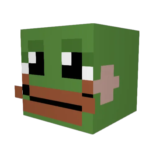 senseioli Minecraft avatar head, 3D render