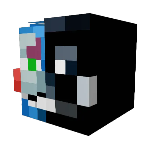 senseipoos Minecraft avatar head, 3D render
