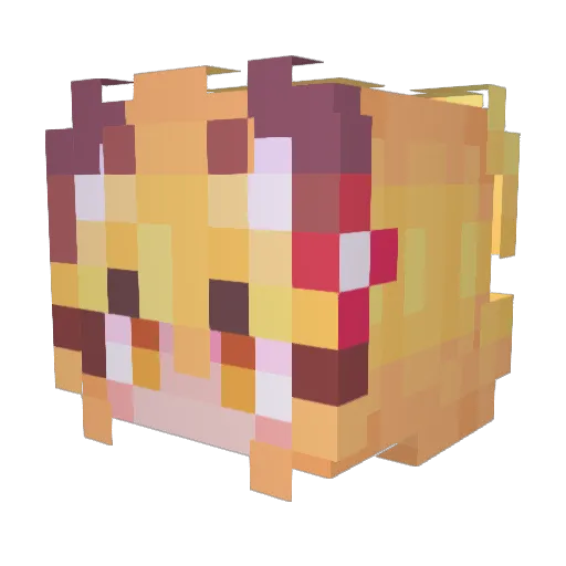 sensen_uwu Minecraft avatar head, 3D render