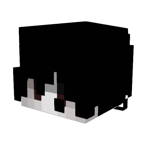 sensful Minecraft avatar head, 3D render