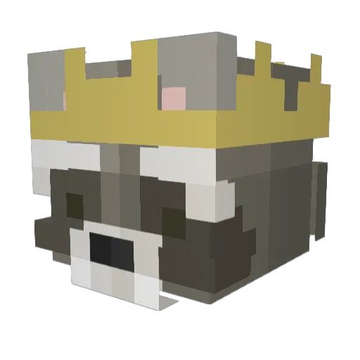 sensitivity095 Minecraft avatar head, 3D render