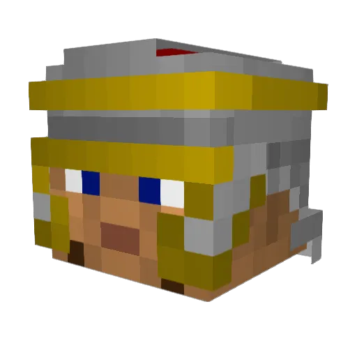 sensless12 Minecraft avatar head, 3D render