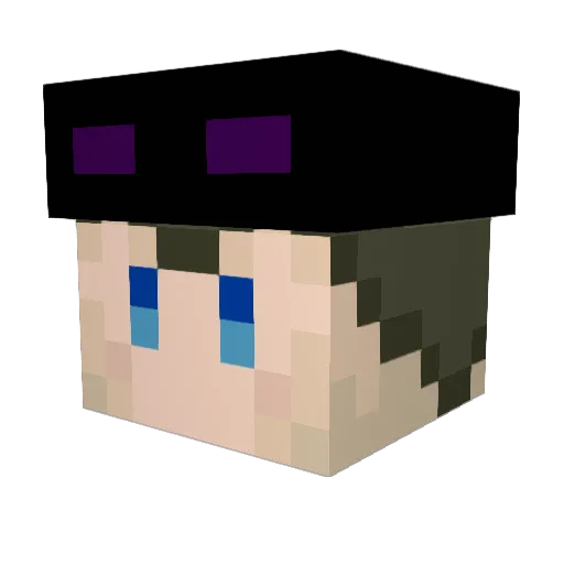 sentetu Minecraft avatar head, 3D render