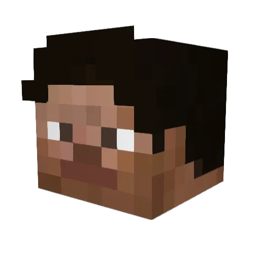 senthrix Minecraft avatar head, 3D render