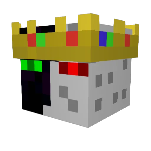 sentiMENTL01 Minecraft avatar head, 3D render