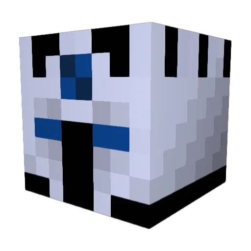 sentinal1 Minecraft avatar head, 3D render
