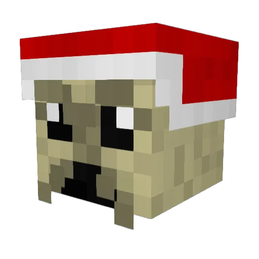sentinelseal Minecraft avatar head, 3D render