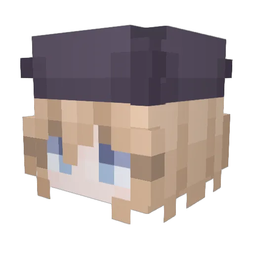 sento0501 Minecraft avatar head, 3D render