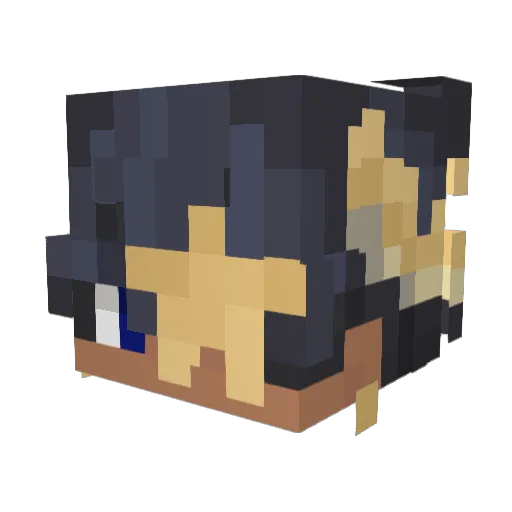 sentukaii Minecraft avatar head, 3D render