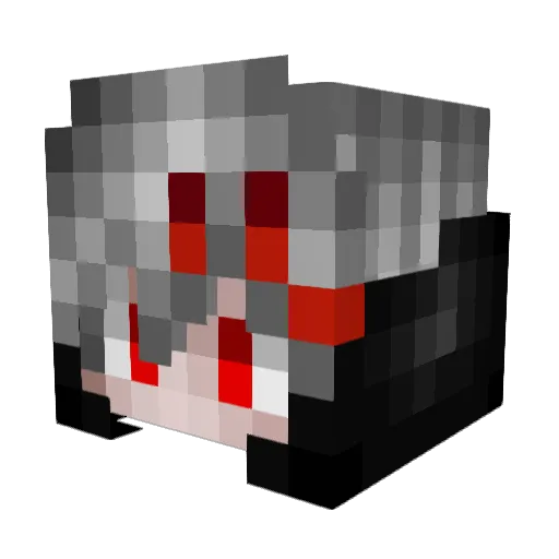 sentzuu Minecraft avatar head, 3D render