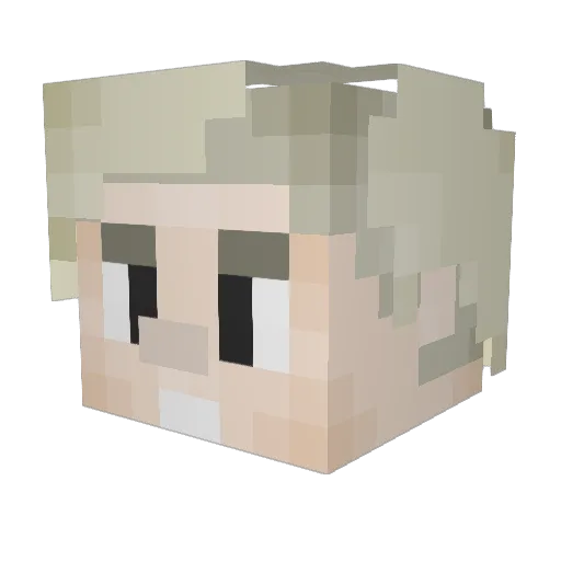 sentzz Minecraft avatar head, 3D render