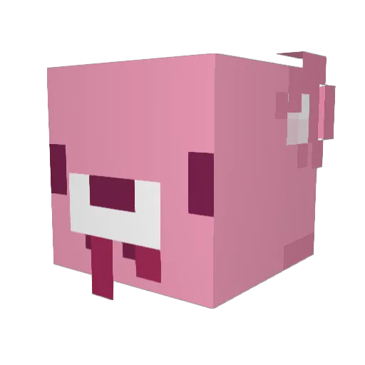 senuwuu Minecraft avatar head, 3D render