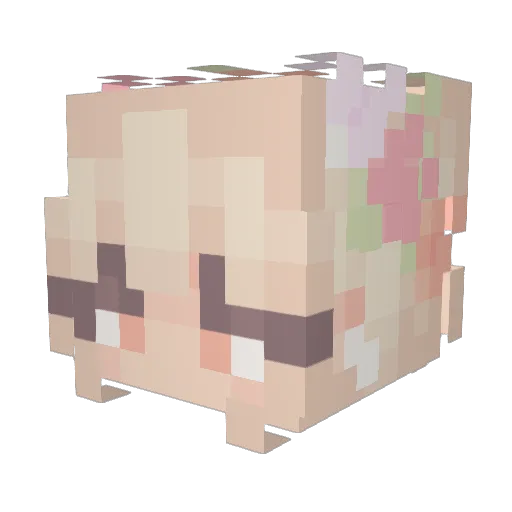 senyagifrosting Minecraft avatar head, 3D render