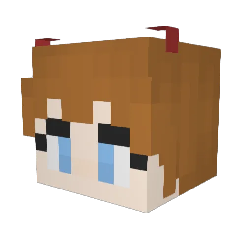 senyster Minecraft avatar head, 3D render