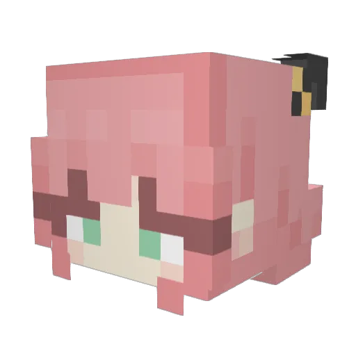 seobi01 Minecraft avatar head, 3D render