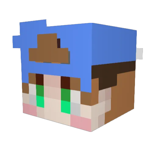 seobi2008 Minecraft avatar head, 3D render